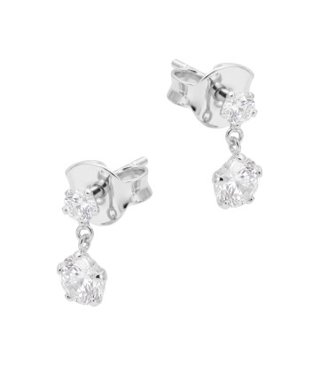 Hanging Crystal Silver Stud Earring STS-6729